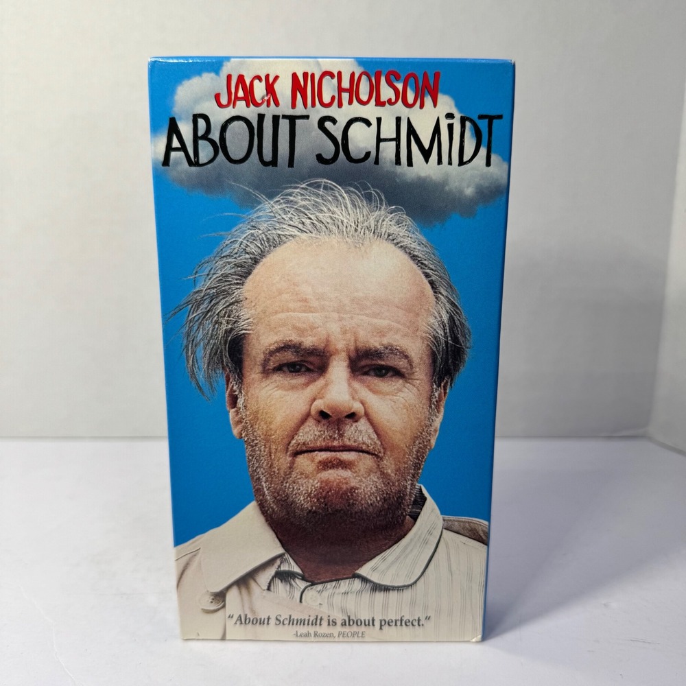 About Schmidt VHS Movie‎ Jack Nicholson New Line Home Entertainment 2002 R-Rated